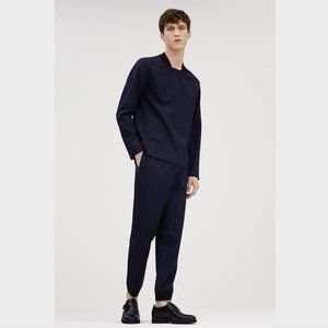 COS Mens Ribbed Square Neck Sweater